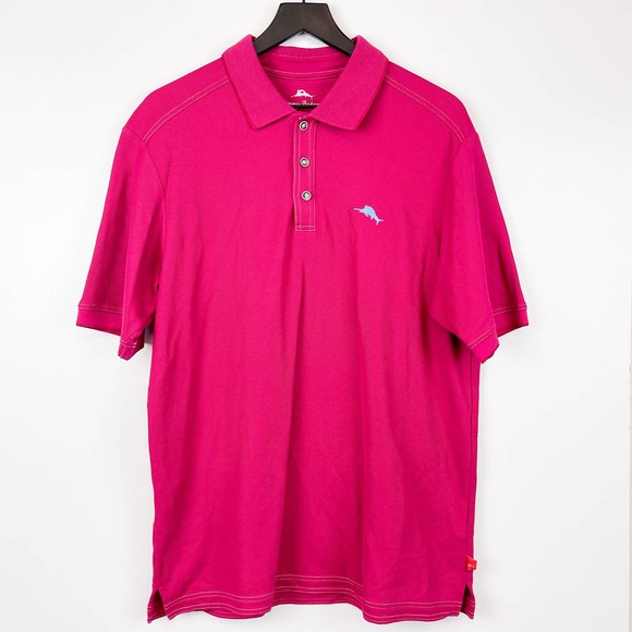 Tommy Bahama Other - Tommy Bahama Mens Size M Pima Cotton Polo Shirt Pink